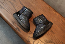 Load image into Gallery viewer, Children&#39;s Snow Boots in Sequins Young kids Winter Shoes +
