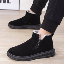 Load image into Gallery viewer, Fashion Snow Boots For Men and Women Winter Warm Flat Cotton Plush Shoes With Side Zipper Casual Daily Fleece Ankle Boot +
