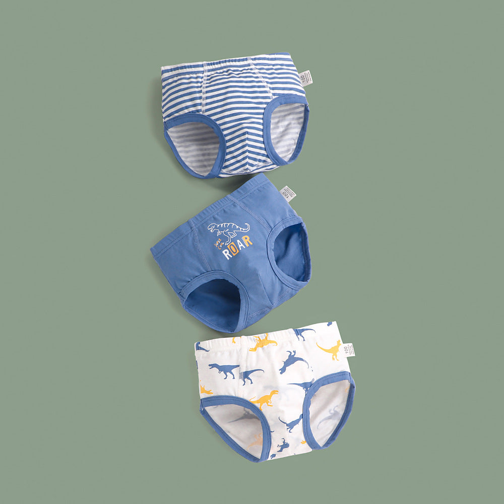 Cartoon Dinosaur Print Child Baby Trousers Little Boy Underwear +
