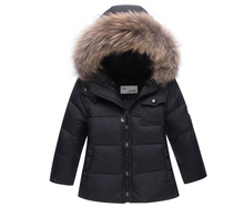 Load image into Gallery viewer, Children&#39;s Sling Down Jacket Winter Coat for Little Girls (+)
