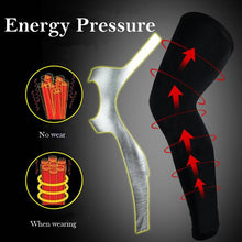 Load image into Gallery viewer, Unisex Heated Compression Leggings Sports Leg Sleeve  with Knee Pad Leggings Tights for Cycling +
