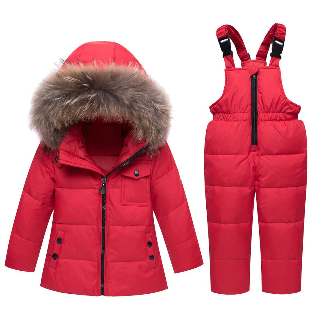 Children's Sling Down Jacket Winter Coat for Little Girls (+)