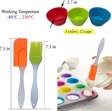 Load image into Gallery viewer, Kids Silicone Mold Baking Tool Egg Beater Bakery Tool Set Kitchen Tool +
